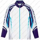 Рыболовная рубашка DAIWA Polo long sleeve Wicksensor DE-7504 Blue 4XL