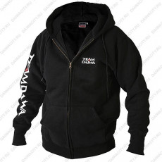 Толстовка на молнии с капюшоном чёрная DAIWA Team Zipper Hooded Top Black размер - XXL / TDZHBL-XXL