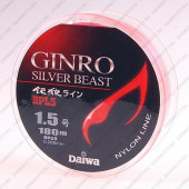 Монолеска DAIWA GINRO SILVER BEAST LINE P1.5GOU-180 (красно-розовая) 0521