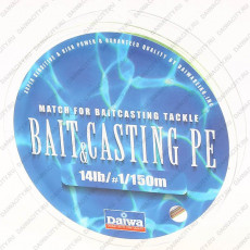 Плетеная леска DAIWA Bait & Cast PE #1 14Lb (150m)