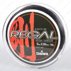 Плетеная леска DAIWA Regal Sensor - 15kg - 0.299мм - 150м (чёрная)