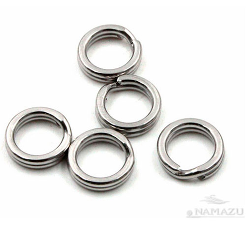 Заводное кольцо Namazu RING-A, цв. Cr, р. 3 ( d=9 mm), test-27 кг (уп.10 шт)/2000/